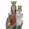 Statue of Mary Help of Christians in coloured resin 20cm