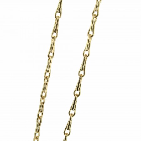 Gold plated chain with herringbone link 70cm