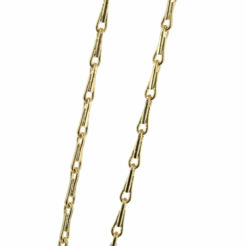 Gold plated chain with herringbone link 70cm