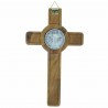 Crucifix de Saint Benoît en bois d'olivier 12cm