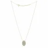 Collana placcata in oro con una medaglia a forma di croce smaltata Collana placcata in oro con una medaglia a forma di croce smaltata
