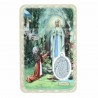 Our Lady of Lourdes Prayer Card with medal