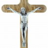 Crucifix de table en bois d'olivier 21cm