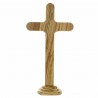 Crucifix de table en bois d'olivier 21cm