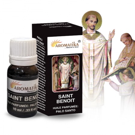 Huile essentielle religieuse Saint Benoît parfumée au Palo Santo, 10ml