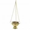Gilded brass hanging censer 5cm