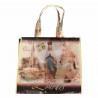 Lourdes shopping bag with sepia images