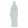 White resin statue of Our Lady of Lourdes 12cm