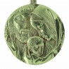 Medaglione della Sacra Famiglia in bronzo 8,5cm