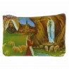 Canvas purse decorated with images of Lourdes