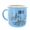 Mug en céramique bleu décoré d'images de Lourdes Mug en céramique bleu décoré d'images de Lourdes