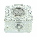 Watermarked Rosary box with Lourdes Apparition image