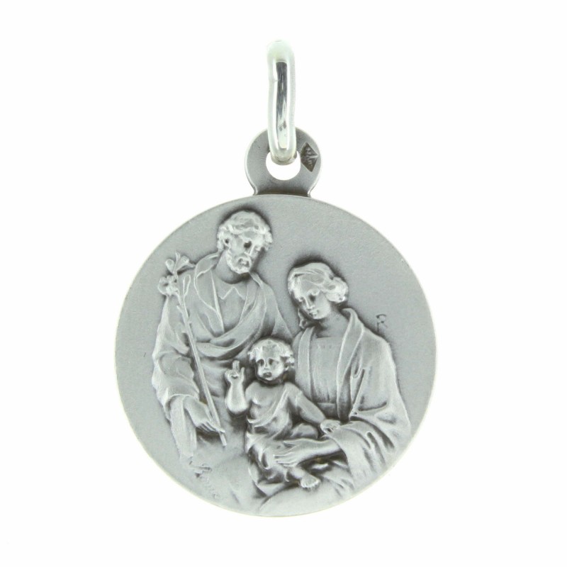 Silver Holy Family Medal 18mm