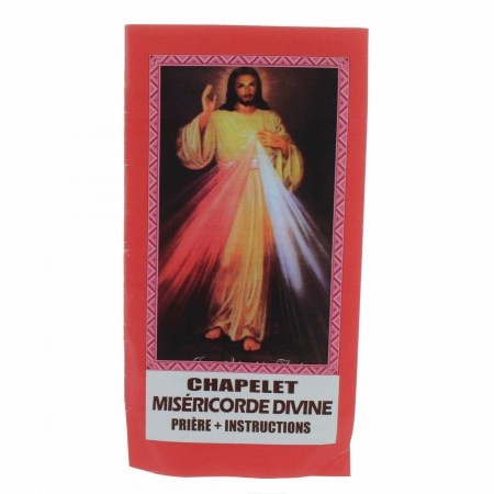 Divine Mercy Wooden rosary with a booklet