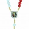 Divine Mercy Wooden rosary with a booklet