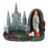 Apparition and Basilica of Lourdes resin Statue 13cm