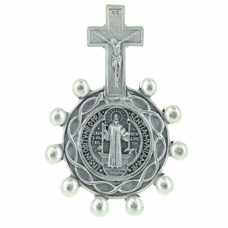 Saint Benedict One decade rosary ring
