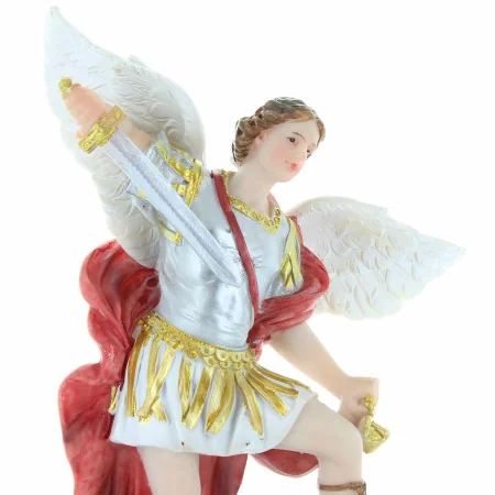 Statue de Saint Michel avec des yeux en verre 20cm