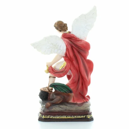Saint Michael Statue with glass eyes 20cm