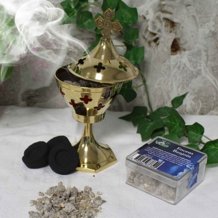 Encens religieux en grains, parfum Benjoin
