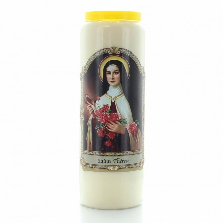 Novena candela Santa Teresa 17,5 cm