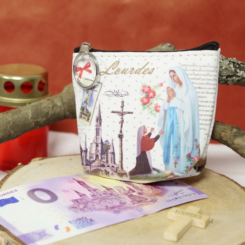 Porte monnaie de l'Apparition de Lourdes