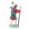 Statue de Saint Christophe colorée | Résine | 20cm
