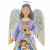 Christmas Angel Statue with a star - Resin - 12cm