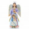 Christmas Angel Statue with a star - Resin - 12cm