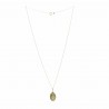 Miraculous Medal 16mm with a gold-plated chain