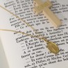 Medaglia della Vergine miracolosa con catena placcata in oro