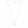 Jewel with a cross and a dove on a chain | Gold plated