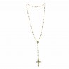 Gold plated Lourdes rosary with 5mm beads