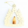 Christmas decoration of the Holy Family to Hang - Wood - 15cm
