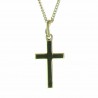 Gold-plated chain with cross