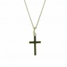 Gold-plated chain with cross
