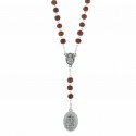 Wooden 7 Sorrows of Mary Rosary with prayer