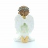 Angel statue in glittered resin 13 cm