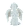 Statue Ange à genoux en résine blanche 7 cm