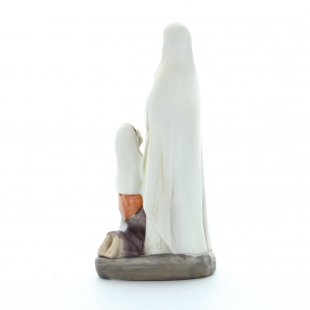 Statue Apparition Notre Dame de Lourdes 8 cm résine décorée