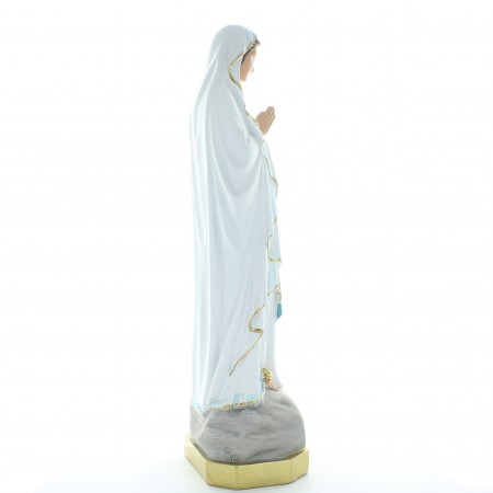Statue Notre Dame de Lourdes pailleté en résine 60 cm