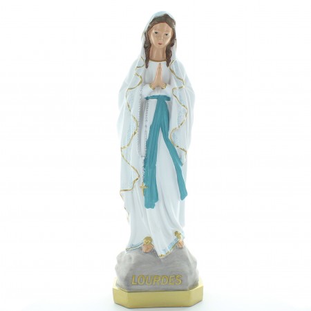 Statua Madonna di Lourdes glitterata in resina 50 cm