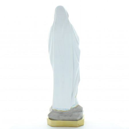 Statue of Our Lady of Lourdes glittering resin 30 cm