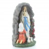 Resin grotto with apparition of Lourdes with rosary 22 cm