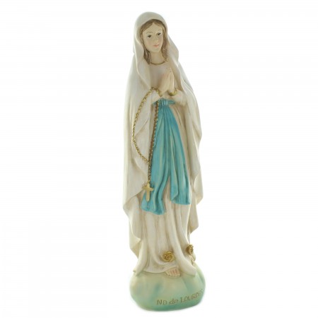 Statue of Our Lady of Lourdes decorated 60 cm