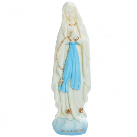Statue Vierge Marie Lumineuse en résine 20 cm