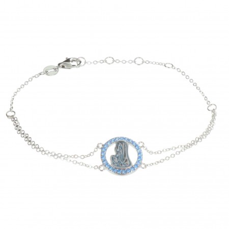 Our Lady Silver Bracelet with medallion