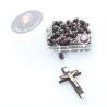 Chapelet de Sainte Bernadette en bois avec sa boîte