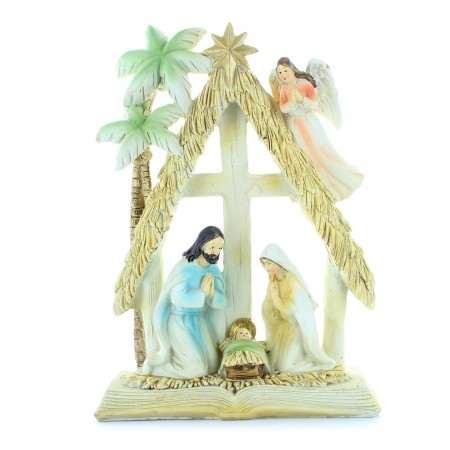 Crèche de la Sainte Famille en résine