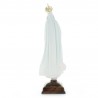 Statue of Our Lady of Fatima with Mantle decorated with flowers in resin